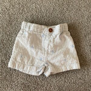 Striped Baby Shorts 3-6 months Kids Shorts with Nautical Detail